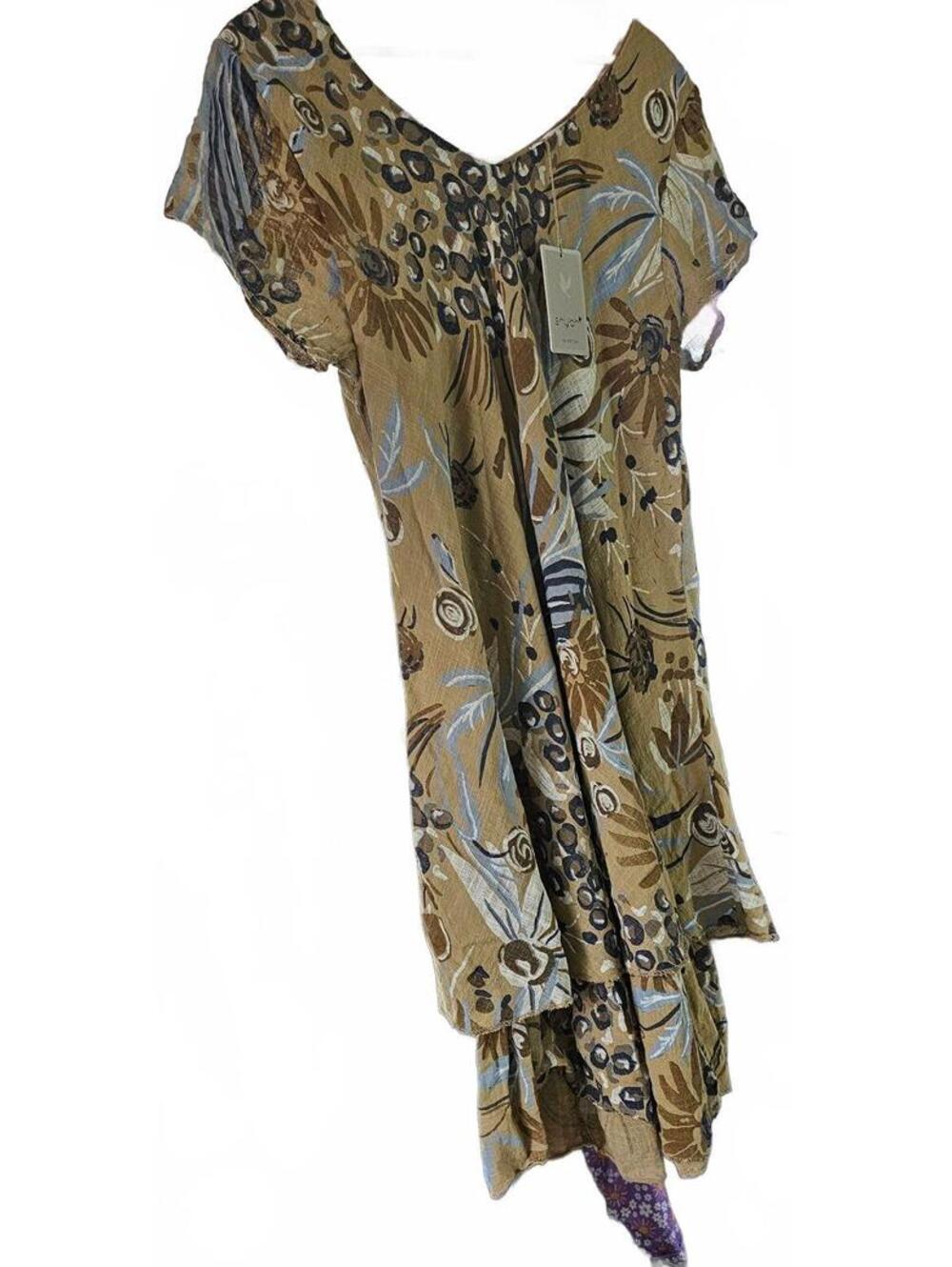 Shyloh Made in Italy 100% Cotton Floral Print Dress NEW